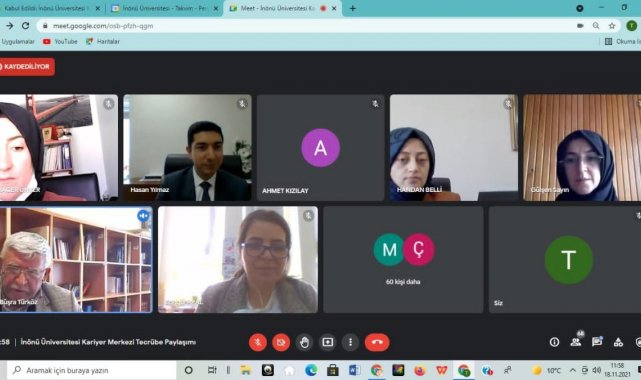 İnönü Üniversitesinde "Tecrübenin Paylaşımı" isimli çevrim içi seminer