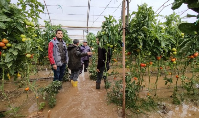 'Kırmızı kodlu' Kumluca'da dereler taştı, seralar su altında kaldı