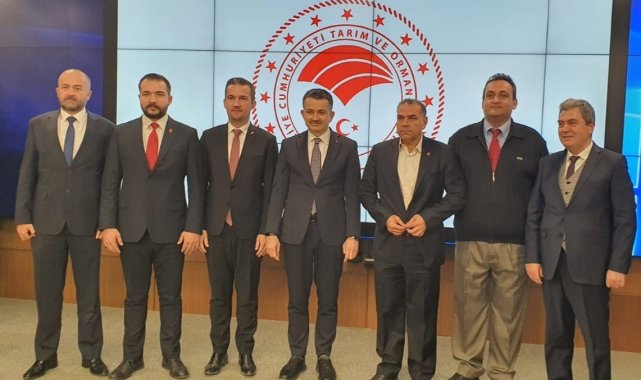 Başkan Ödül, Bakan Pekdemirli'ye veterinerlerin sorunlarını anlattı