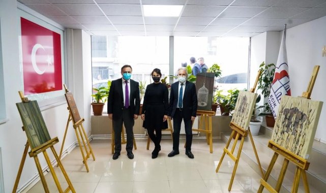 Başkan Şahin 'Serüven' isimli serginin açılışını gerçekleştirdi
