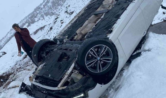 Bingöl'de kar yağışı kazayı da beraberinde getirdi: 1 yaralı