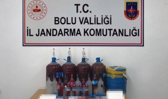 Bolu'da kaçak içki operasyonu: 1 gözaltı