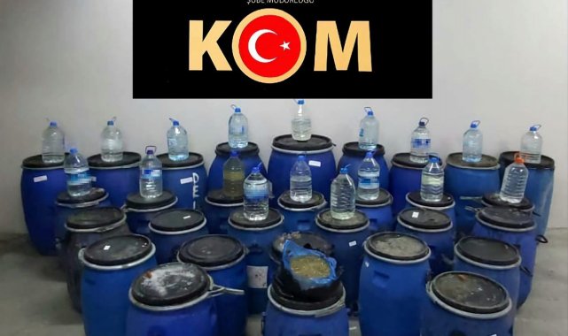 Çorum'da polisten kaçak içki operasyonu
