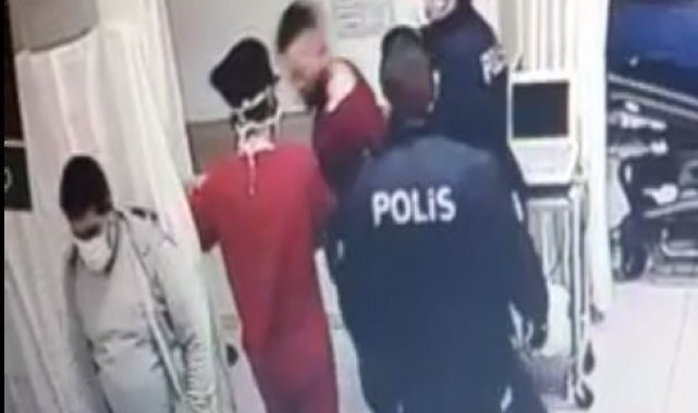 Didim'de doktora saldırı anı kamerada