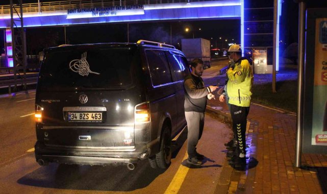 Dur ihtarına uymayan sürücü alkollü çıktı