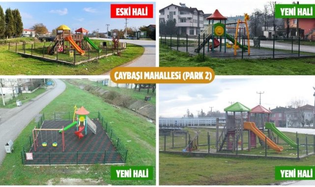 Erenler'de çocuk parkları yenileniyor