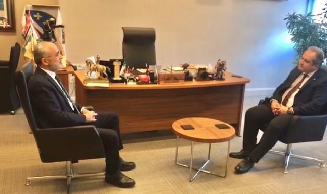 Gazi Üniversitesi Tıp Fakültesi Dekanı İlhan'dan, Cumhurbaşkanı Başdanışmanı Topçu'ya ziyaret