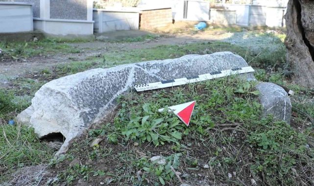 Gemlik'te 1800 yıllık lahit kapağı bulundu