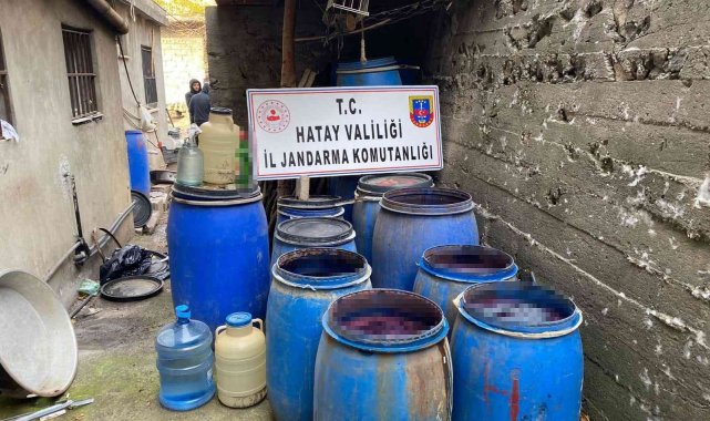 Hatay'da sahte içki operasyonu