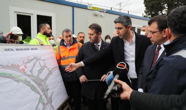 İBB Başkanı Ekrem İmamoğlu Kartal'daki proje alanında incelemelerde bulundu