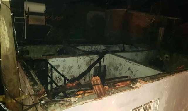 İncirliova'da ev yangını