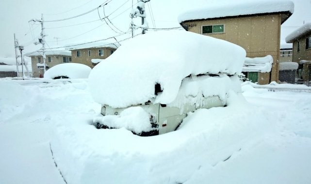 Japonya'da şiddetli kar yağışı hayatı olumsuz etkiledi