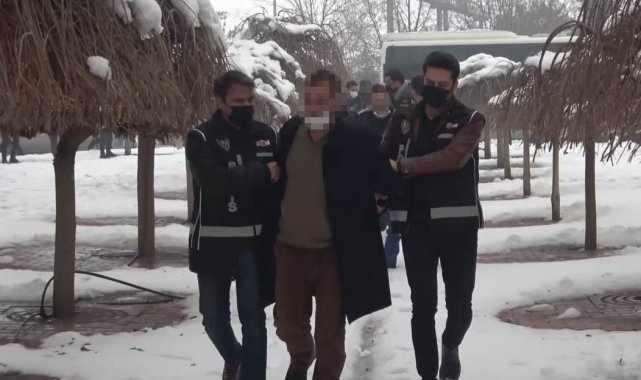 Konya'da "Tırpan" operasyonunda 9 kişi tutuklandı