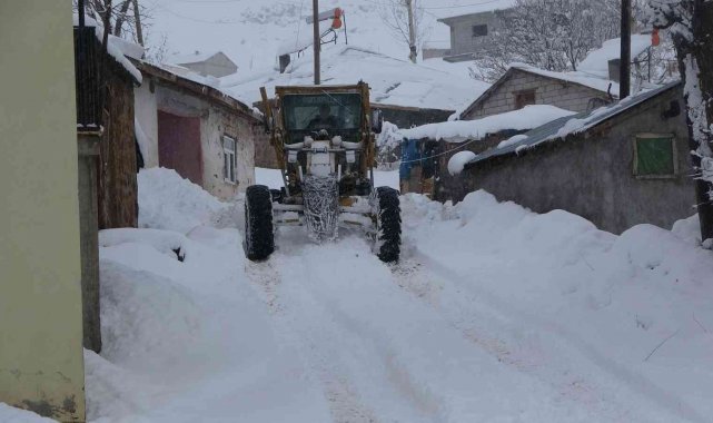 Muş'ta 115 köy yolu kardan kapandı