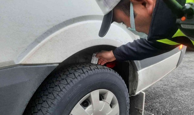 Ordu'da kış lastiği denetimleri devam ediyor