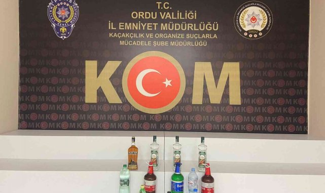 Sahte alkolden 4 kişinin hayatını kaybettiği Ordu'da sahte alkol operasyonu