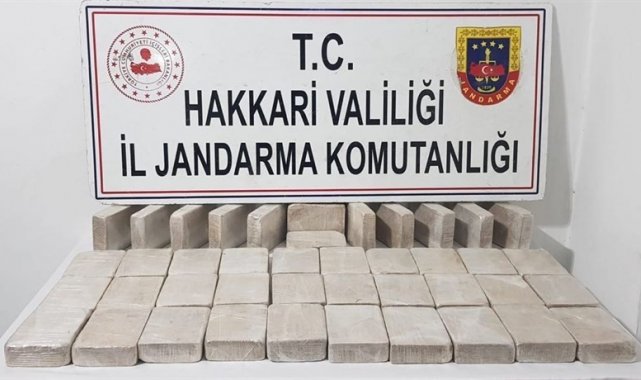 Şemdinli'de 44 kilo eroin ele geçirildi