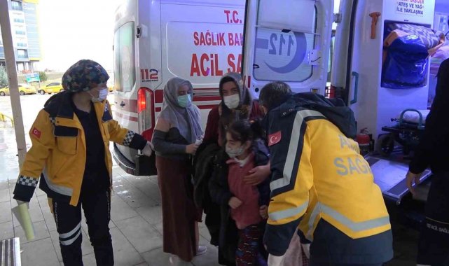 Sobadan sızan gaz 2'si çocuk 5 kişiyi hastanelik etti