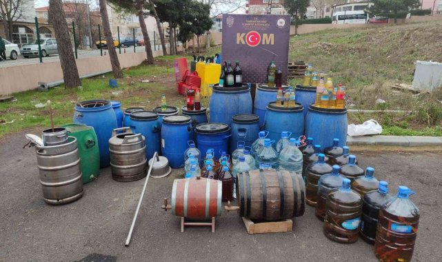 Tekirdağ'da 7 ton sahte içki ele geçirildi: 52 kişi yakalandı