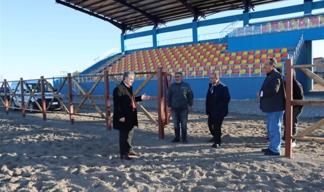 Yazıhan'da Atlı Cirit Sahası tamamlandı