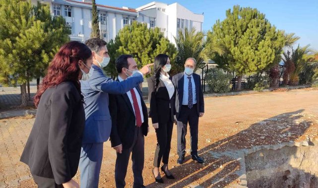 Açıkgöz, Didim Devlet Hastanesi'ndeki ek bina çalışmalarını yerinde inceledi