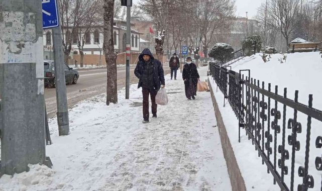 Afyonkarahisar'da kar yağışı etkili oldu