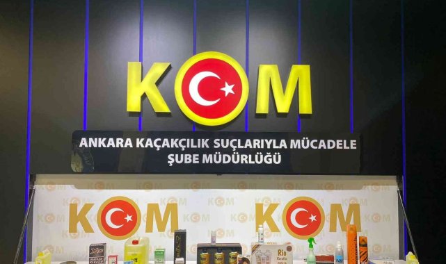 Ankara'da 137 bin 689 adet kozmetik ürün ele geçirildi