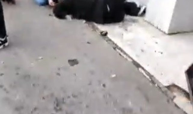 Avcılar'da kaldırıma çıkan otomobil yayaya çarptı