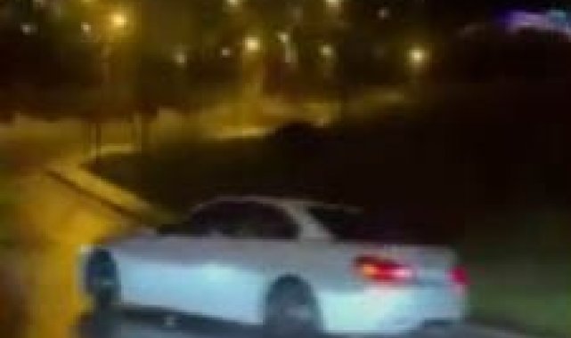 Başakşehir'de drift yapan sürücünün ehliyeti iptal edildi