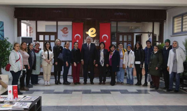 Başkan Atay Efeler'in üreten kadınlarını ağırladı