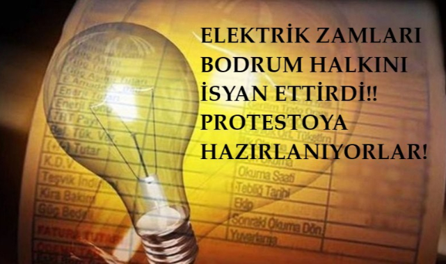 Bodrum'da elektrik zamları protesto edilecek