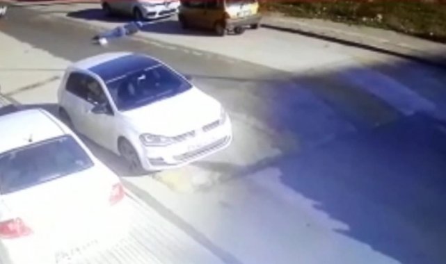 Bursa'da görünmez kaza güvenlik kamerasında