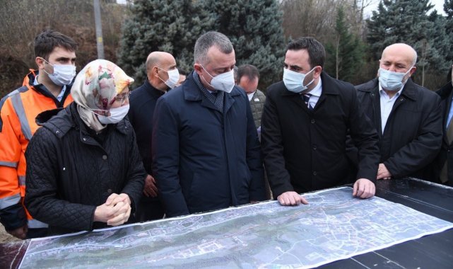 Büyükakın ve Özlü, Ahmet Yesevi Caddesi'ni inceledi
