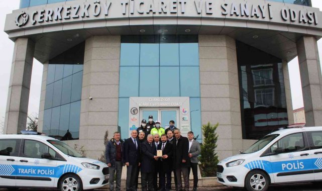 Çerkezköy TSO'dan Polis Teşkilatı'na iki araç tahsisi
