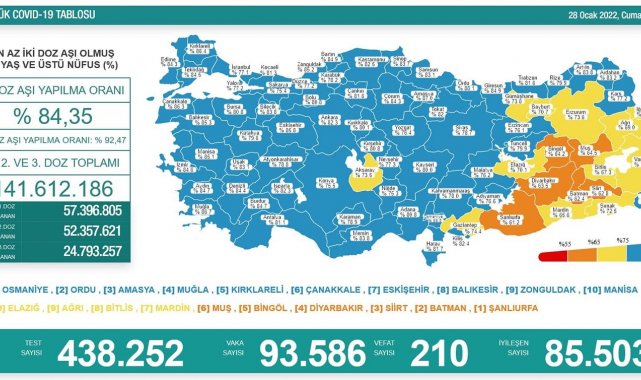 Düzce aşılamada yüzde 77.2'ye ulaştı