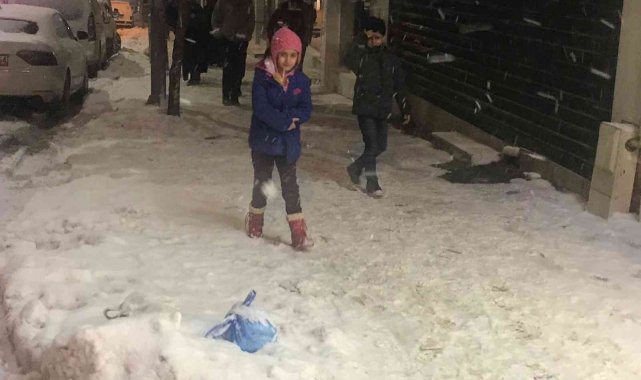 Elazığ'da kar etkisini tekrar gösterdi