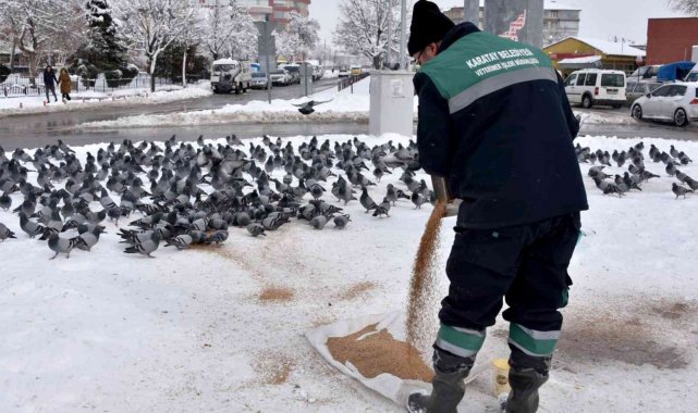 Karatay'da 24 saat kar mesaisi