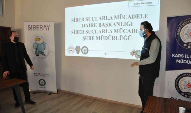 Kars'ta basına siber suçlar anlatıldı