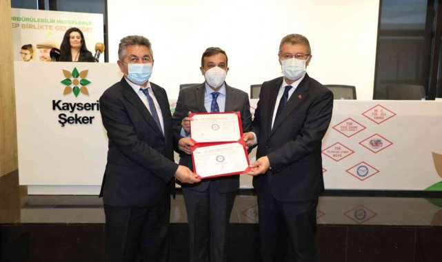 Kayseri Şeker gıda sektöründe TSE Sosyal Sorumluluk Yönetim Sistemi Belgesi alan ilk firma oldu