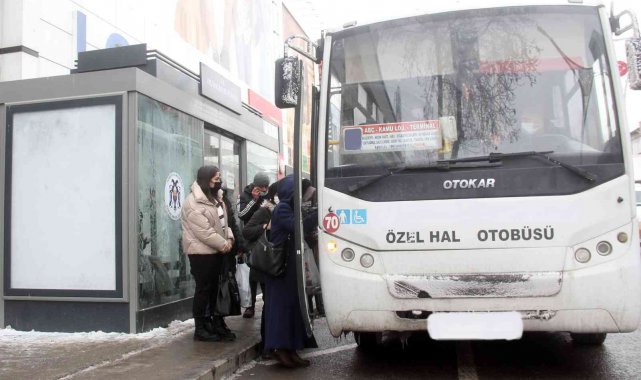 Klimalı duraklar kış aylarında vatandaşları ısıtıyor