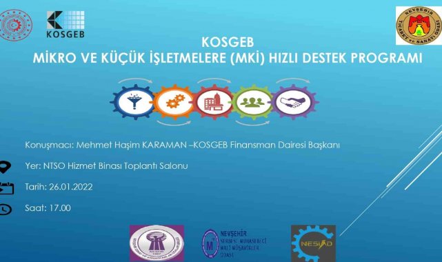 KOSGEB Finansman Dairesi Başkanı Karaman Nevşehir'e gelecek