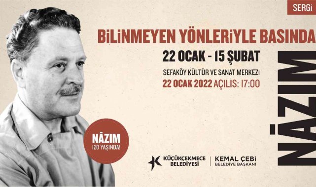 Küçükçekmece'de Nâzım Hikmet'in 120. doğum gününe özel sergi
