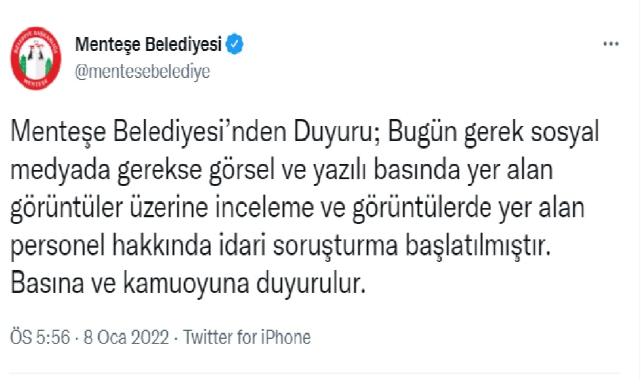 Menteşe Belediyesi'nde 3 görevli, ambulansa “Geberen gebersin” diyerek yol vermedi.
