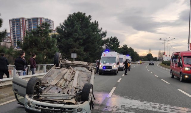 Of'ta trafik kazası 2 yaralı