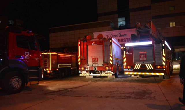 Ordu'da özel hastanede yangın paniği