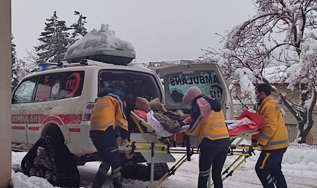 Seydişehir'de paletli ambulanslar acil hastalar için göreve hazır