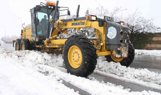 Talas'ta kış çalışmaları aralıksız sürüyor