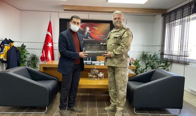 Tuğgeneral Çoklak'tan İl Müdürü Damkacı'ya ziyaret