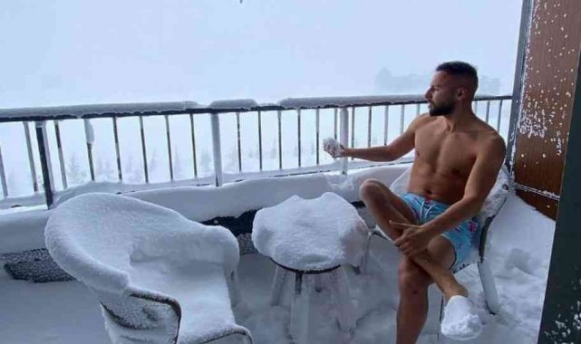 Yasin Öztekin'den ilginç kar paylaşımı