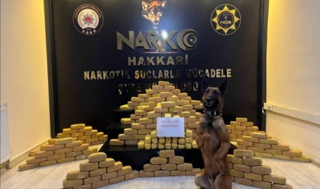 Yüksekova'da 201 kilo eroin ele geçirildi